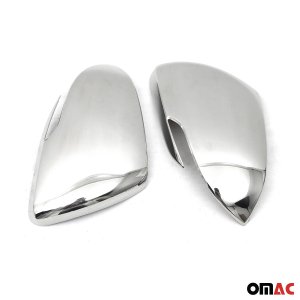 Kia Rio Mirror Cover - Omac - S.Steel - Gloss Silver - 2018